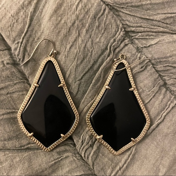 Kendra Scott Opaque Black Alex Statement Earrings - Picture 2 of 2